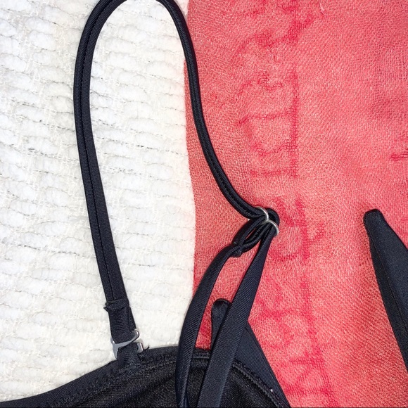 Old Navy Knotted-tie Swim Top Black Size Large - Picture 9 of 15